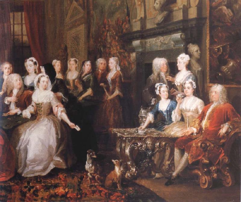HOGARTH, William Company in Wanstead House oil painting image